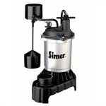 Simer Submersible Cast Iron and Zinc Sump Pump