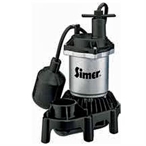 2163 Simer Submersible Thermoplastic Sump Pump