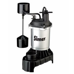2886 Simer Submersible Cast Iron and Zinc Sump Pump