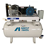 Anest Iwata Oil Less Scroll Tank Mount Compressors